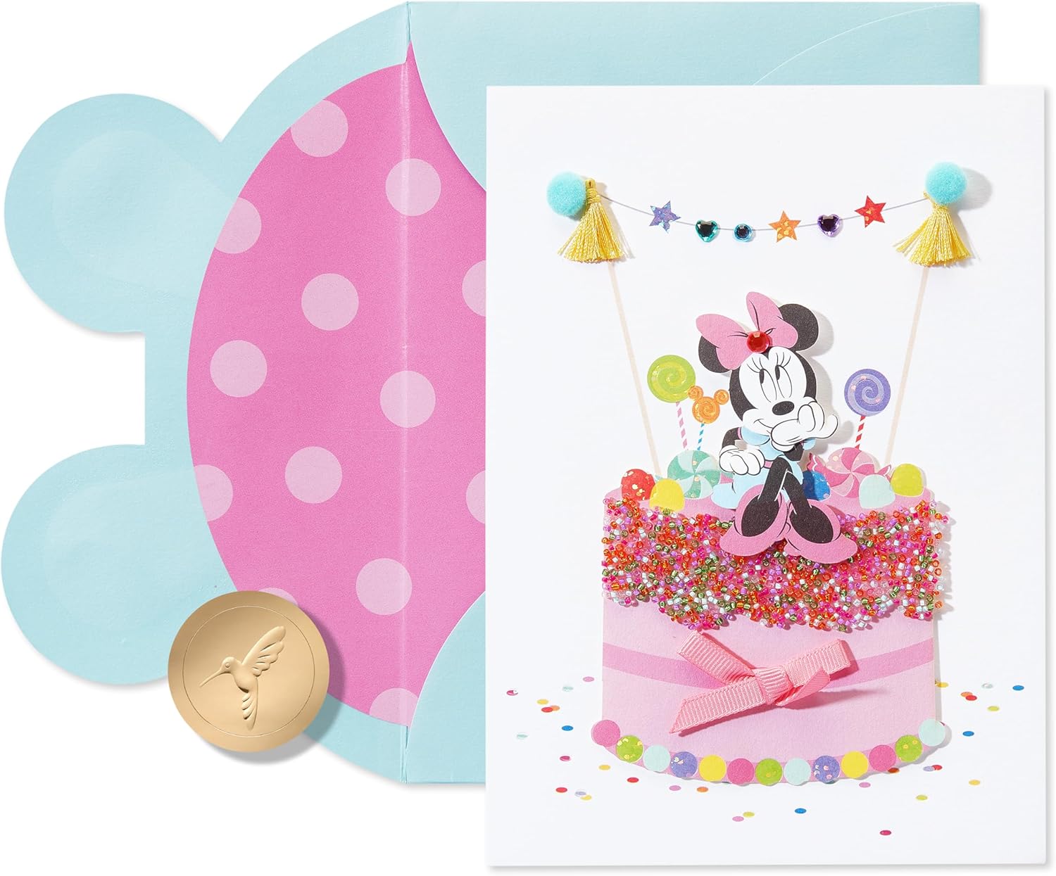 Papyrus Minnie Mouse Birthday Card - Happy Wishes