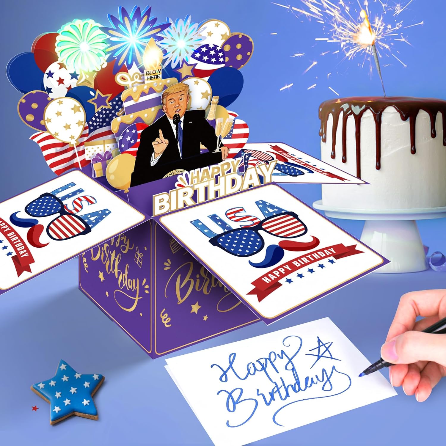 Birthday Card with Light and Music Surprise