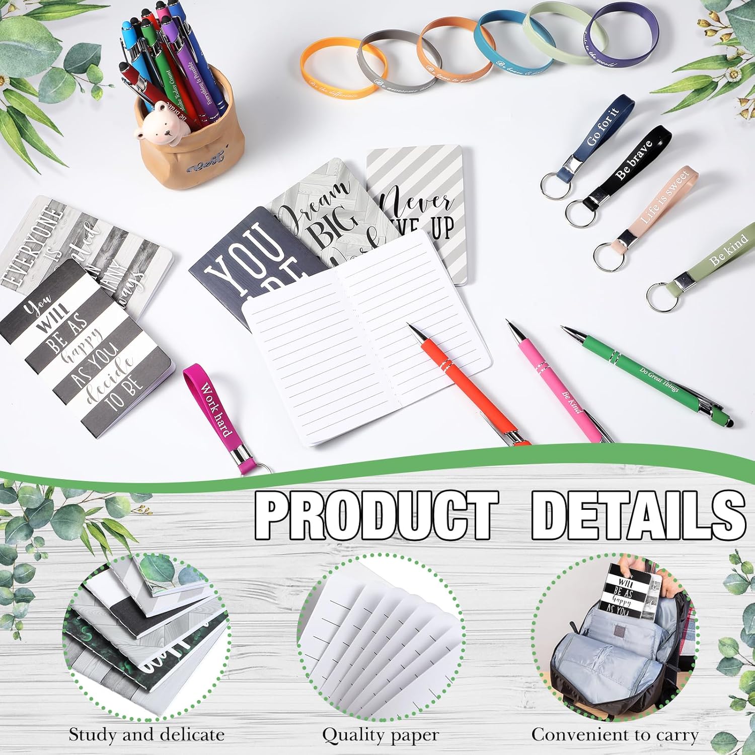 PerKoop 64 Piece Motivational Gift Set