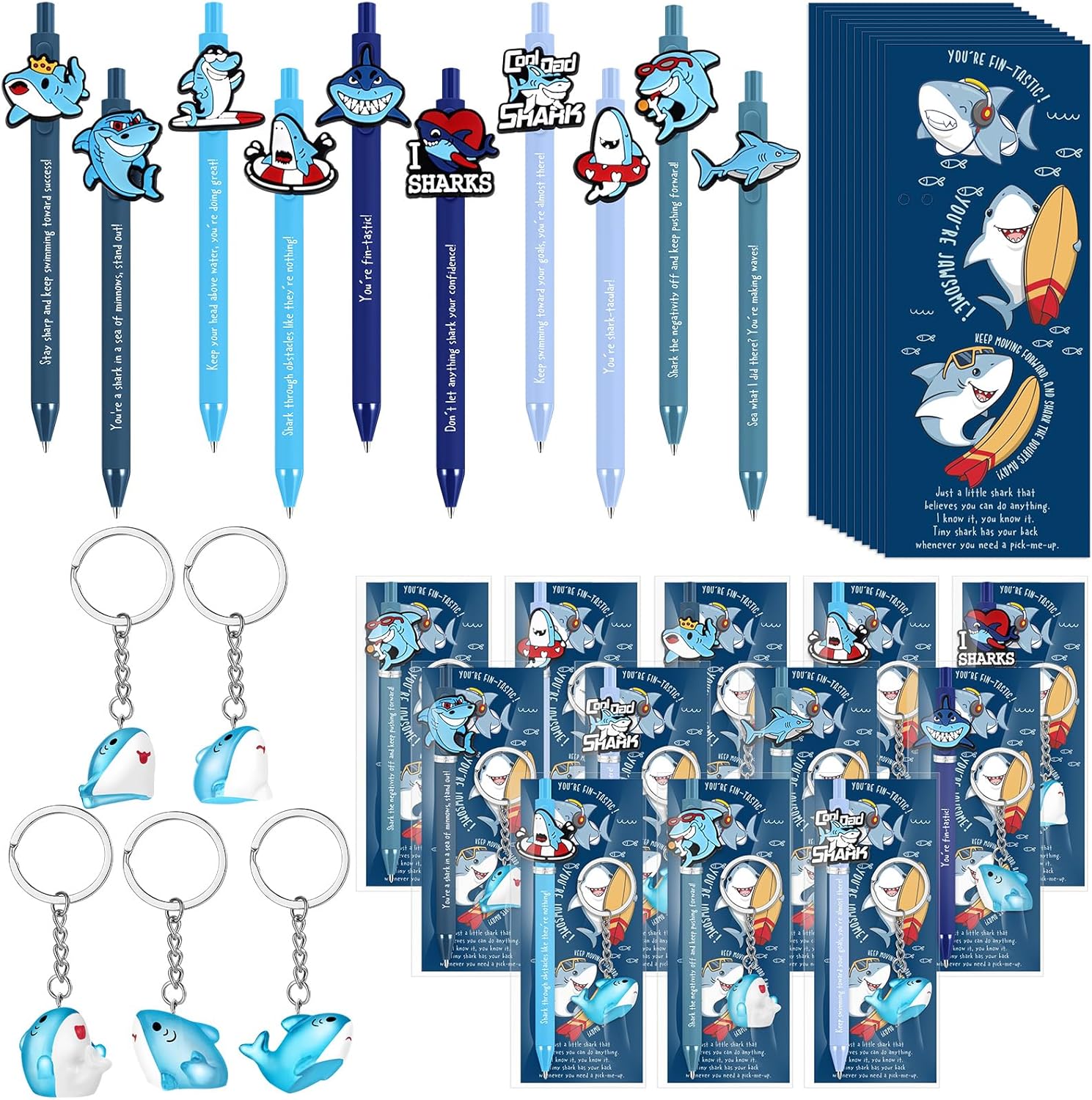 20 Piece Shark Themed Gift Set for Students Teachers Coworkers