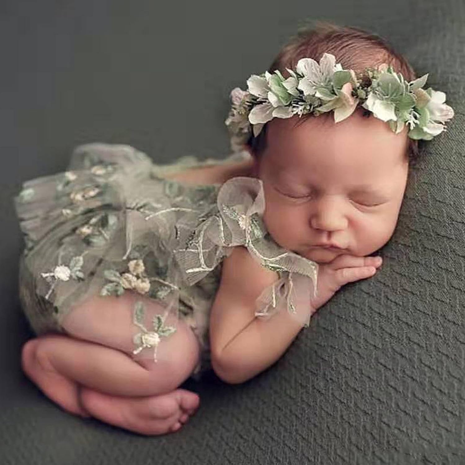 Zeroest Baby Photography Props Lace Hats Outfit Newborn Photo Shoot Infant Costume