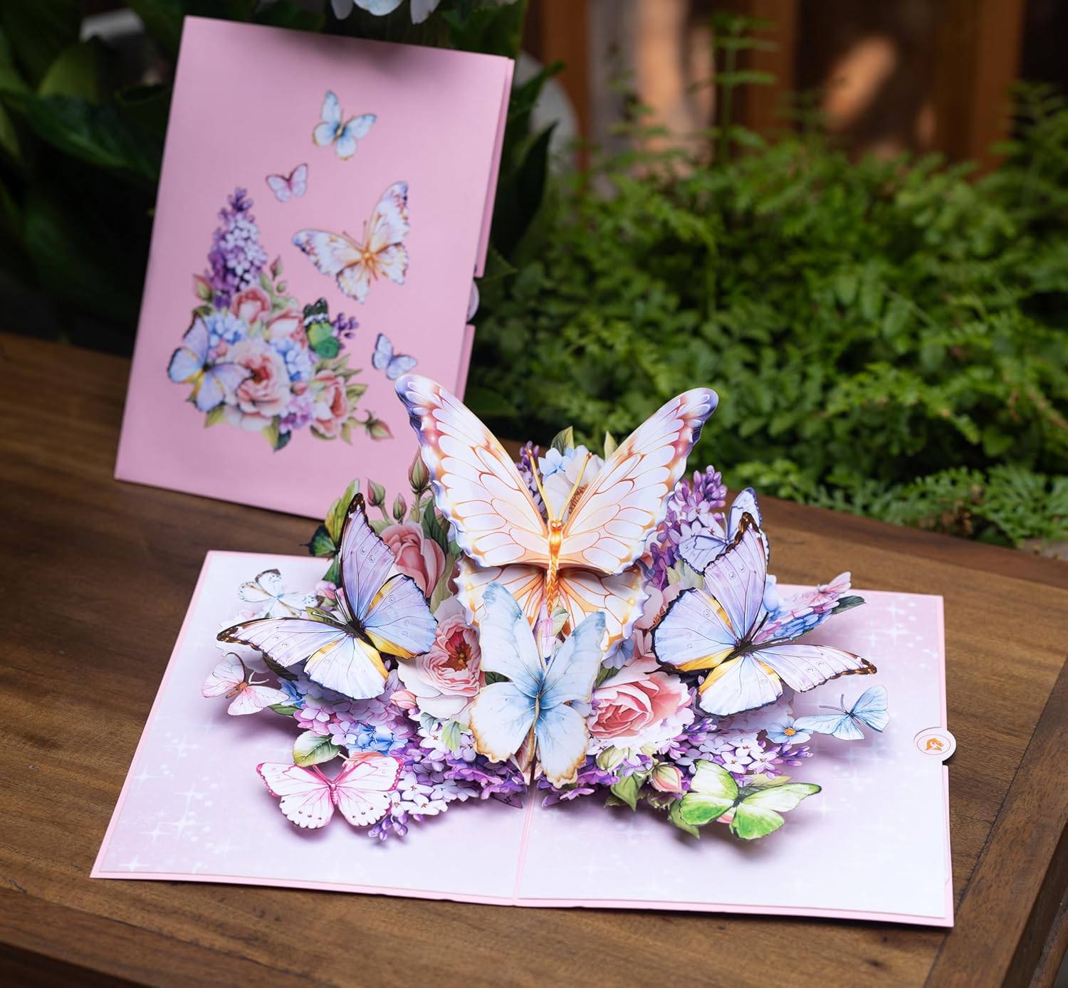Butterfly Garden 3D Pop-Up Greeting Card for Special Occasions