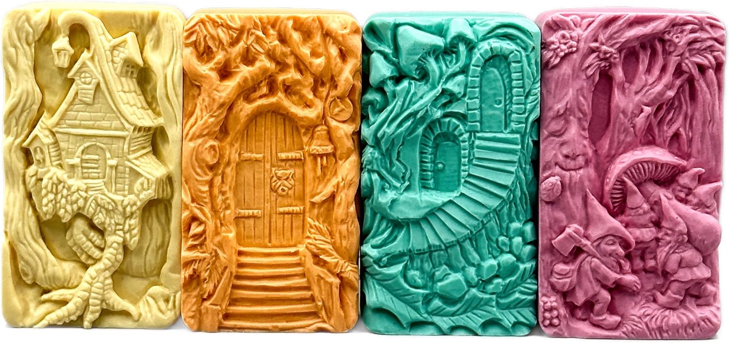 SOAP Silicone Mold Set of 4 Magical Designs