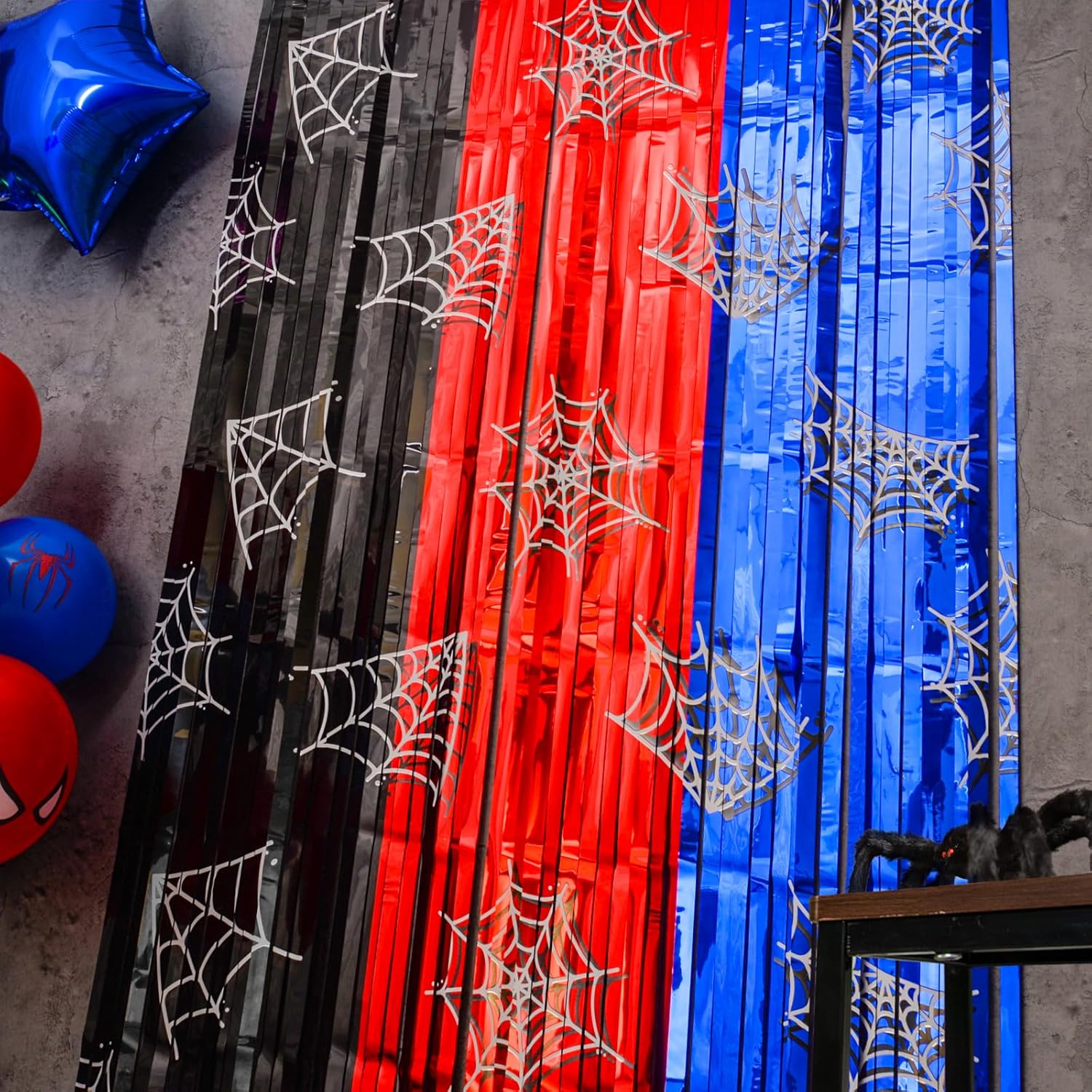 Spider Web Birthday Decorations 2 Pack Party Backdrops