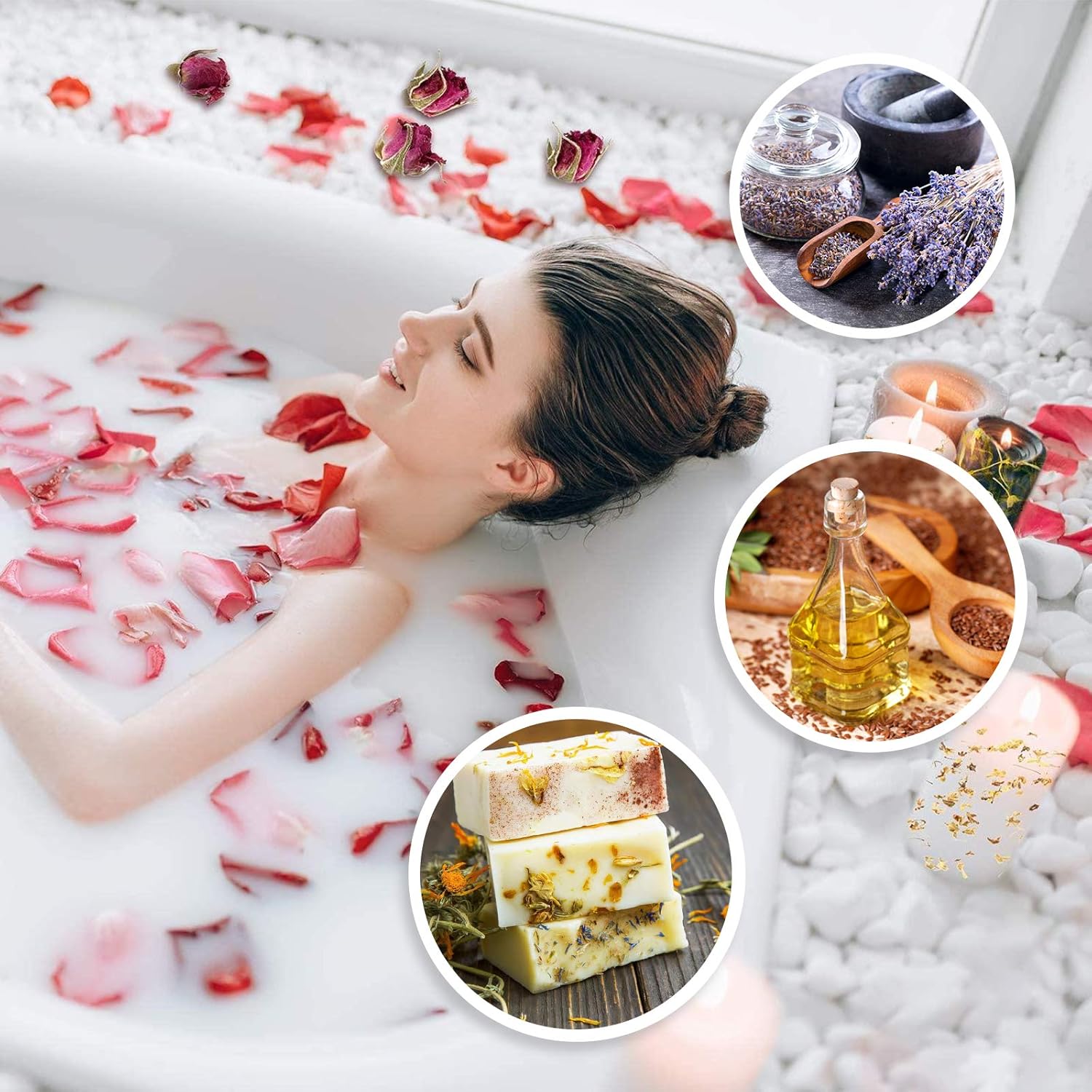 SACATR Natural Dried Flower for Soap Making