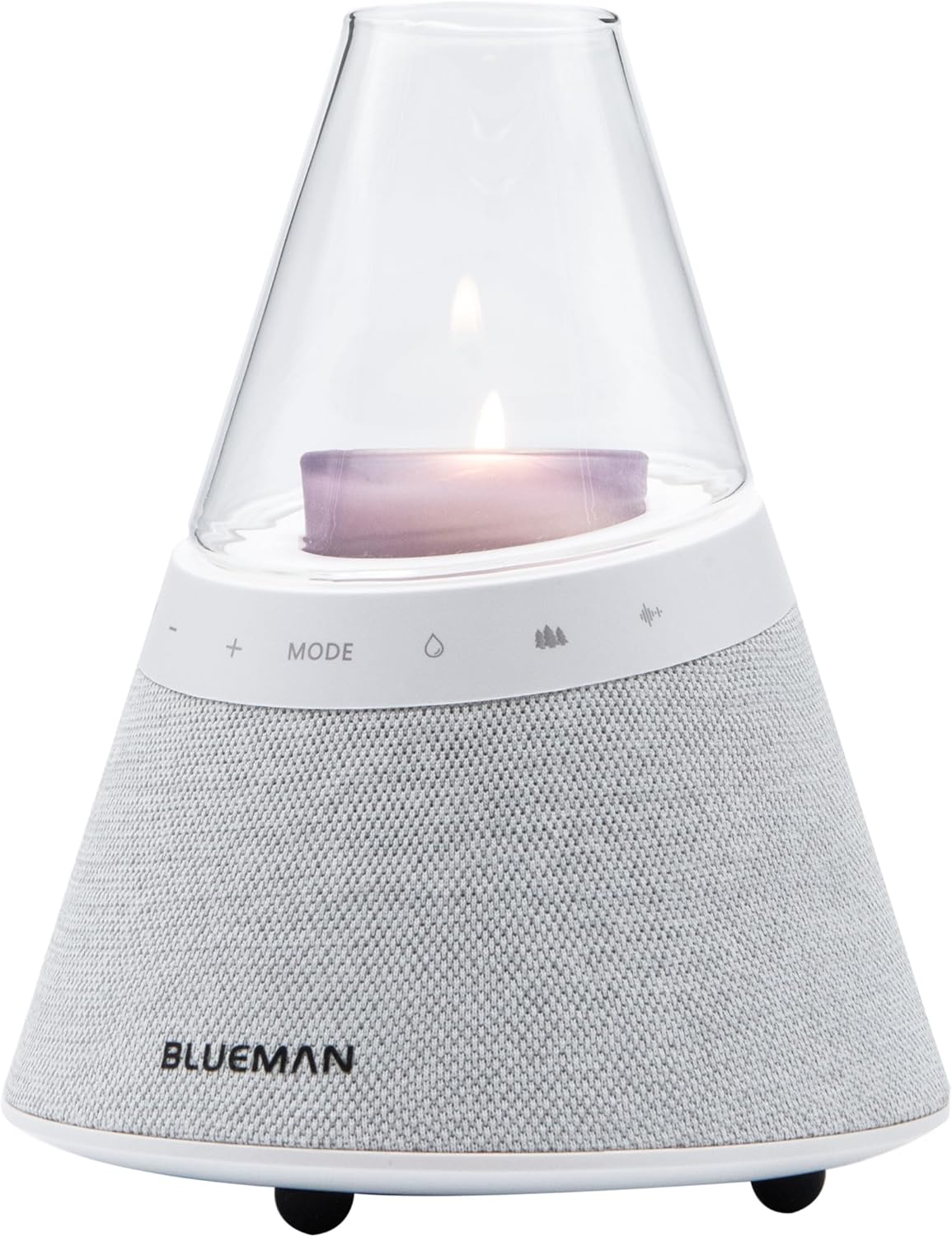 BLUEMAN Portable Bluetooth Speaker with Candle Holders and White Noise
