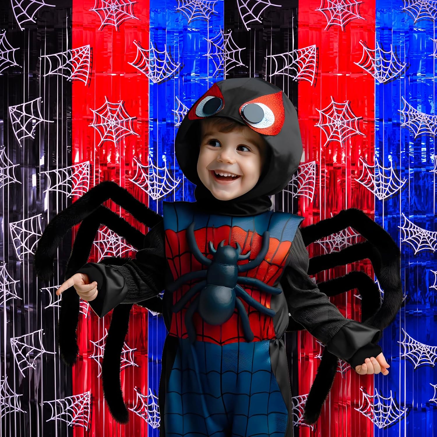 Spider Web Birthday Decorations 2 Pack Party Backdrops