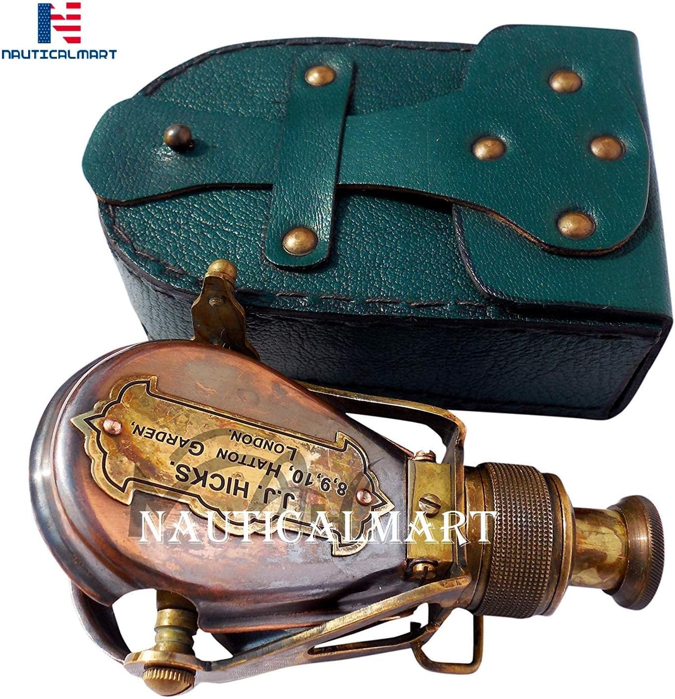 Antique Style Ships Pocket Brass Monocular with Box