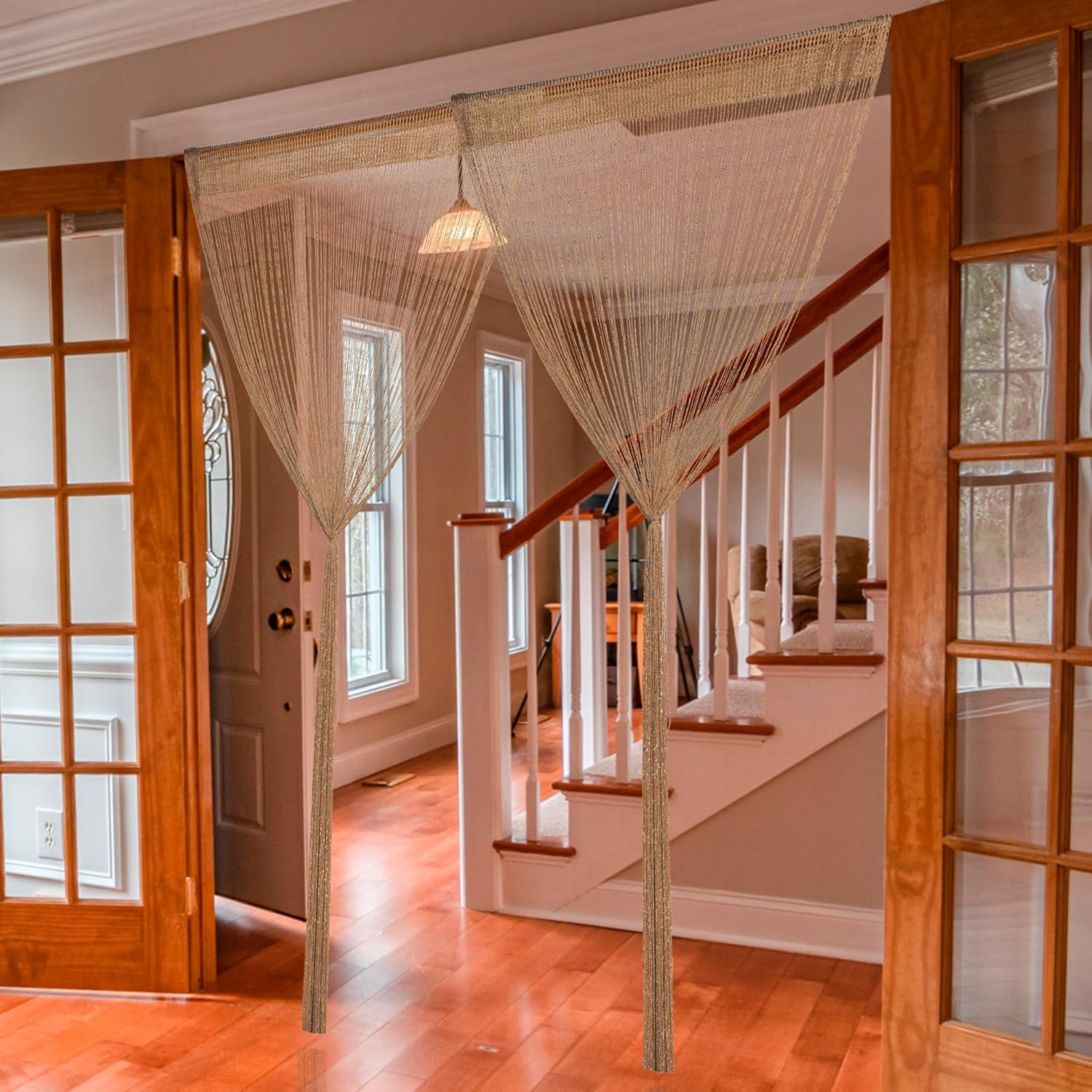 2 Pack 39x79 Inch String Curtains Door