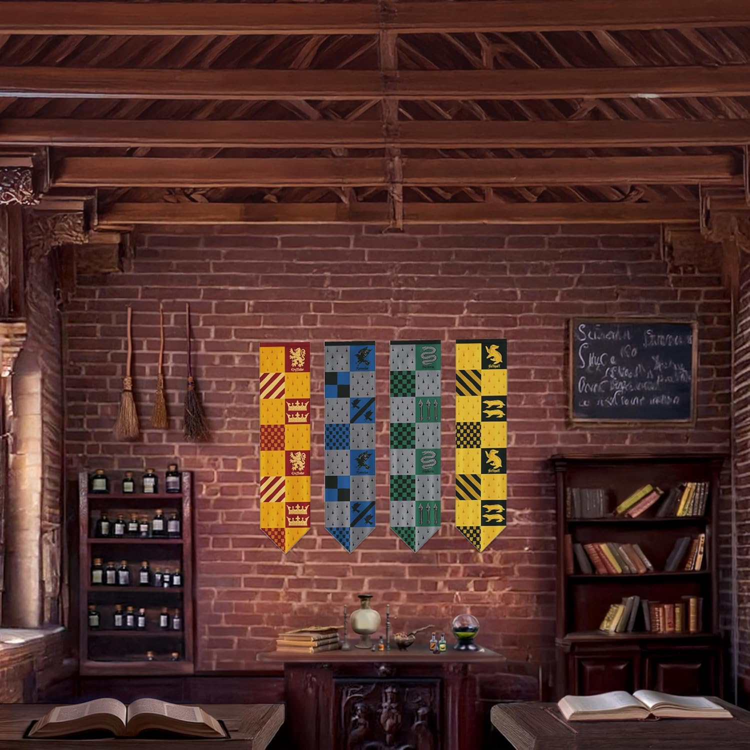 Harry Potter Quidditch House Banners Set of 4