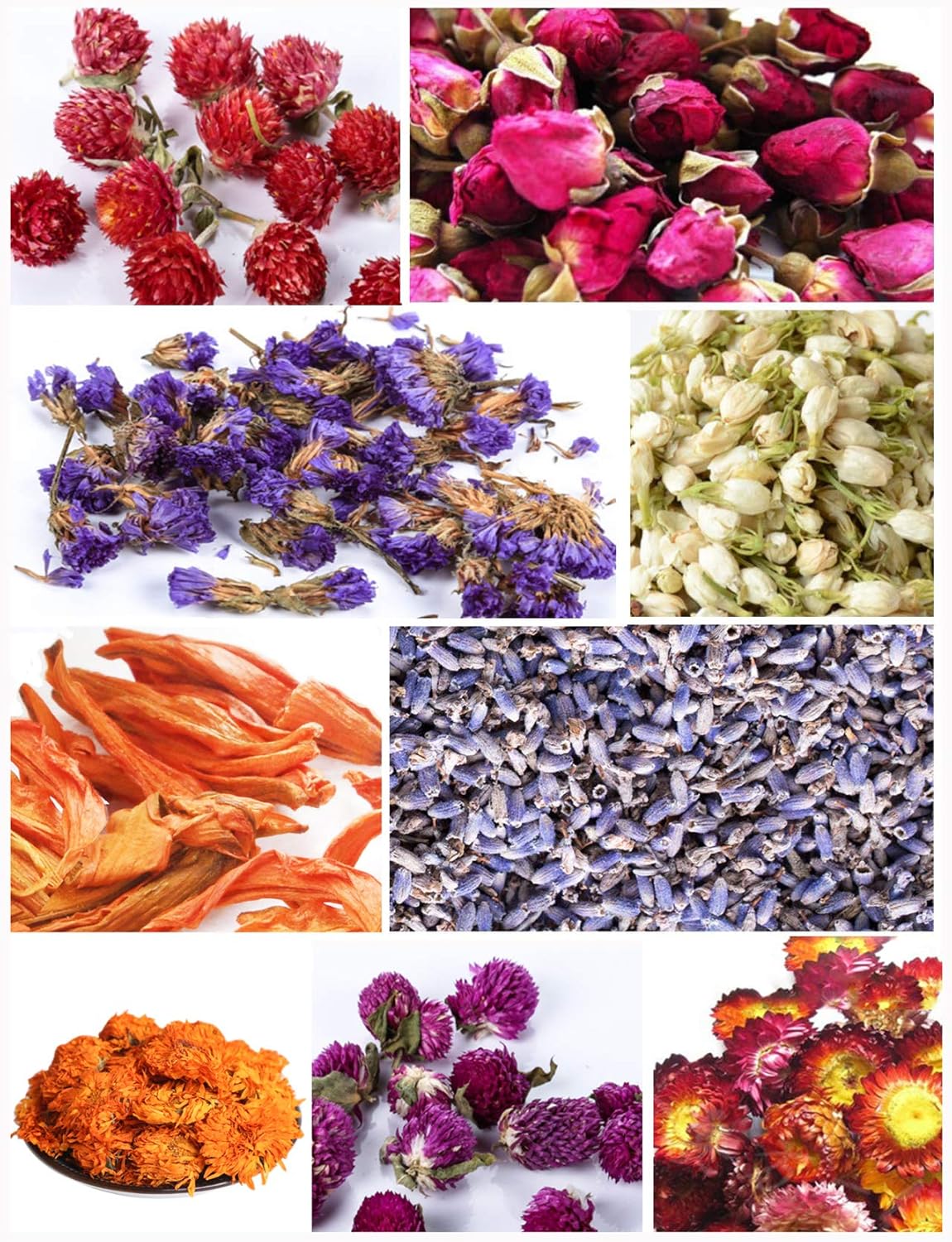 PNANA Dried Flowers Kit for Bath Bomb Soap Candle Making