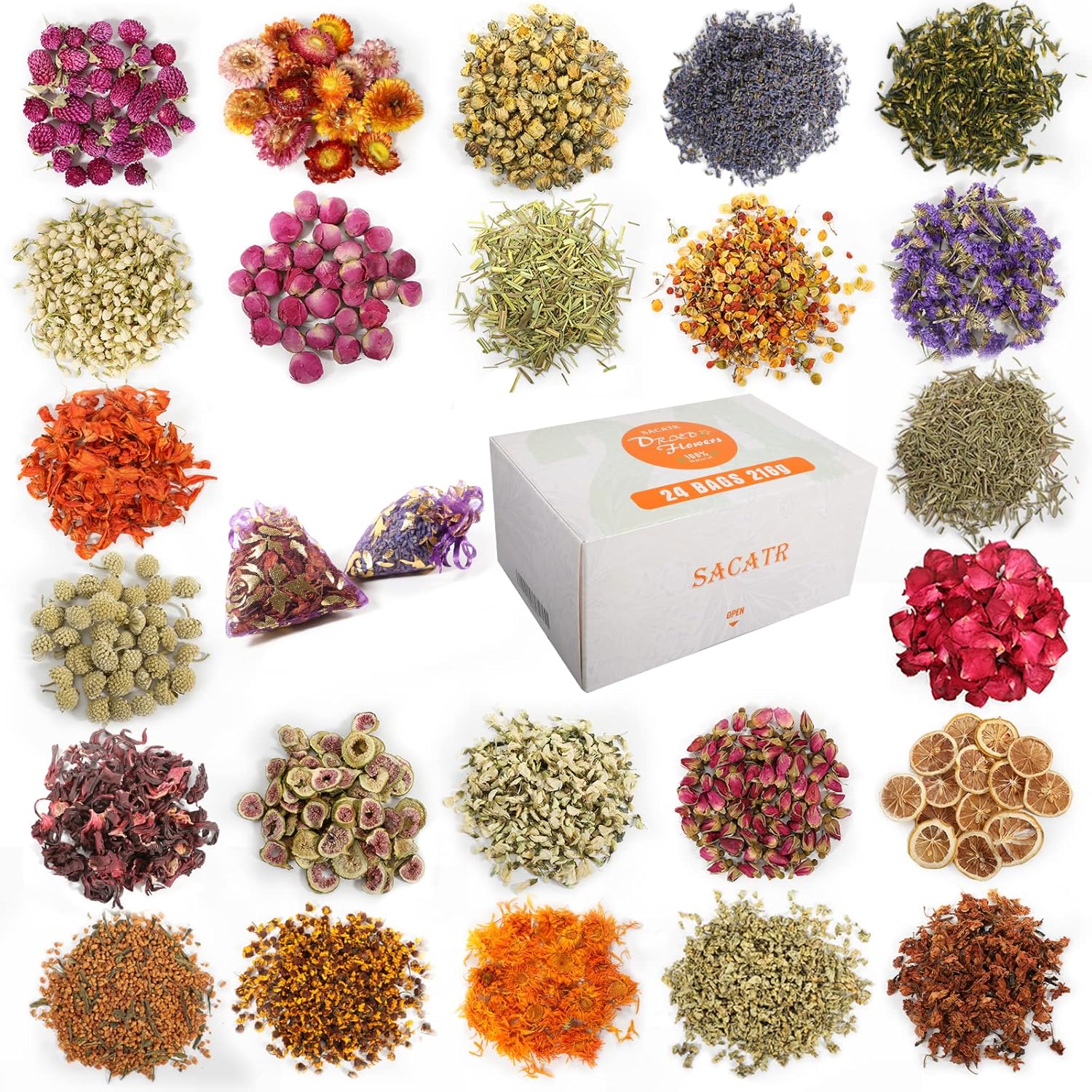 24 Natural Dried Flowers for Soap Making and DIY Projects