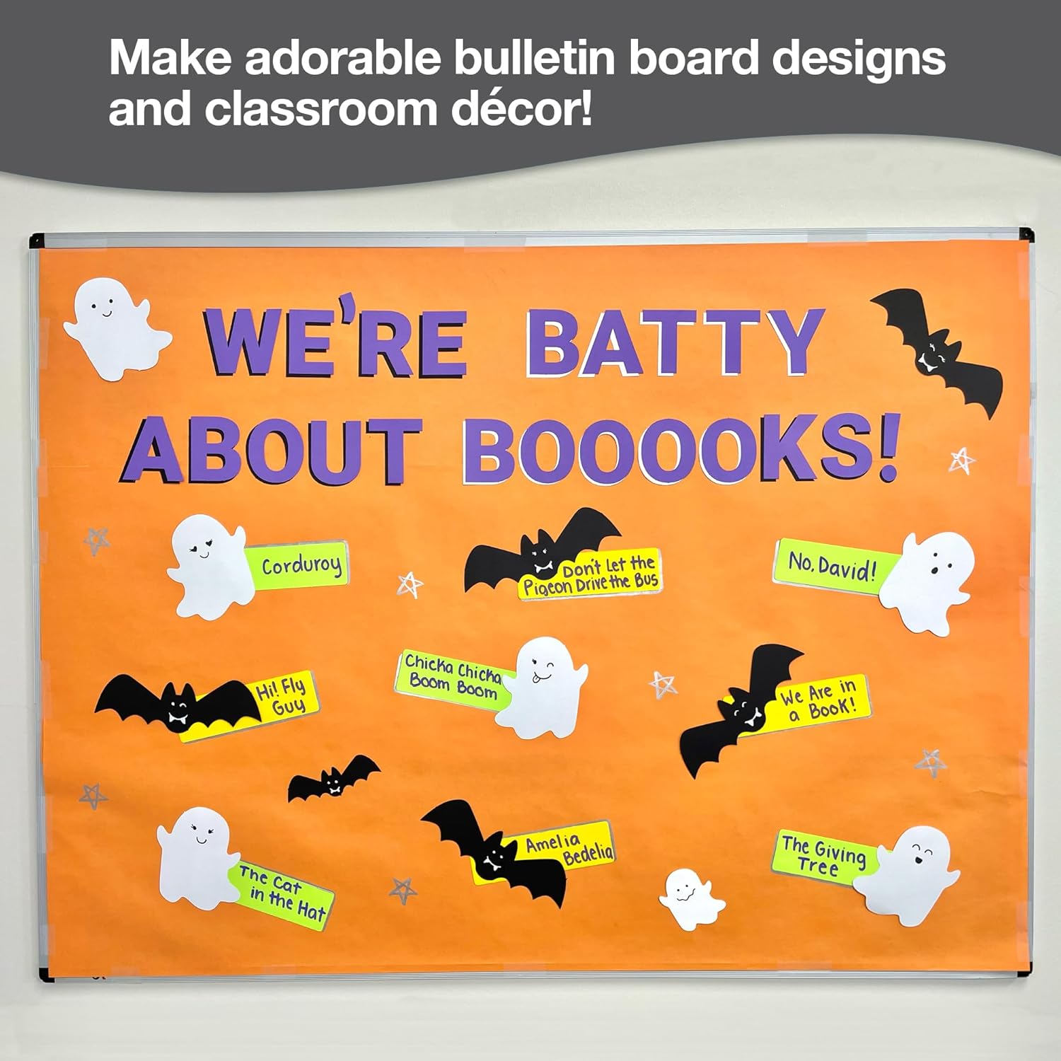 139 Halloween Ghosts Pumpkins Bats Punch Out Paper Cutouts 2-Sided