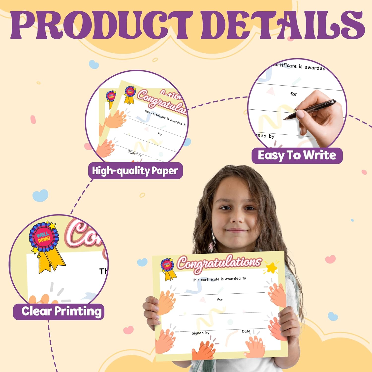 Certificate of Achievement 25 Pack for Kids