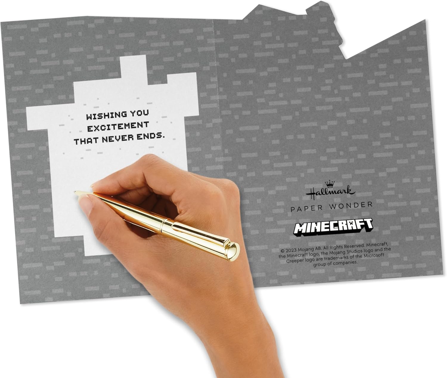 Hallmark Minecraft Pop-Up Card for Kids and Gamers