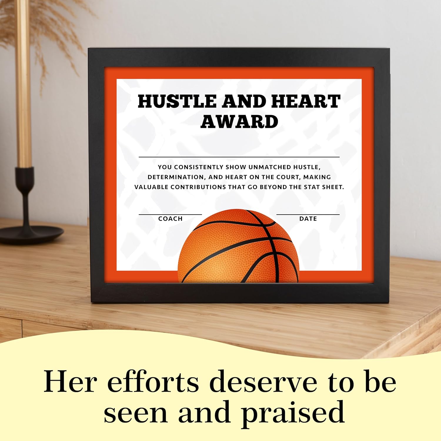 25 Piece Basketball Award Certificates for Ceremonies and Events
