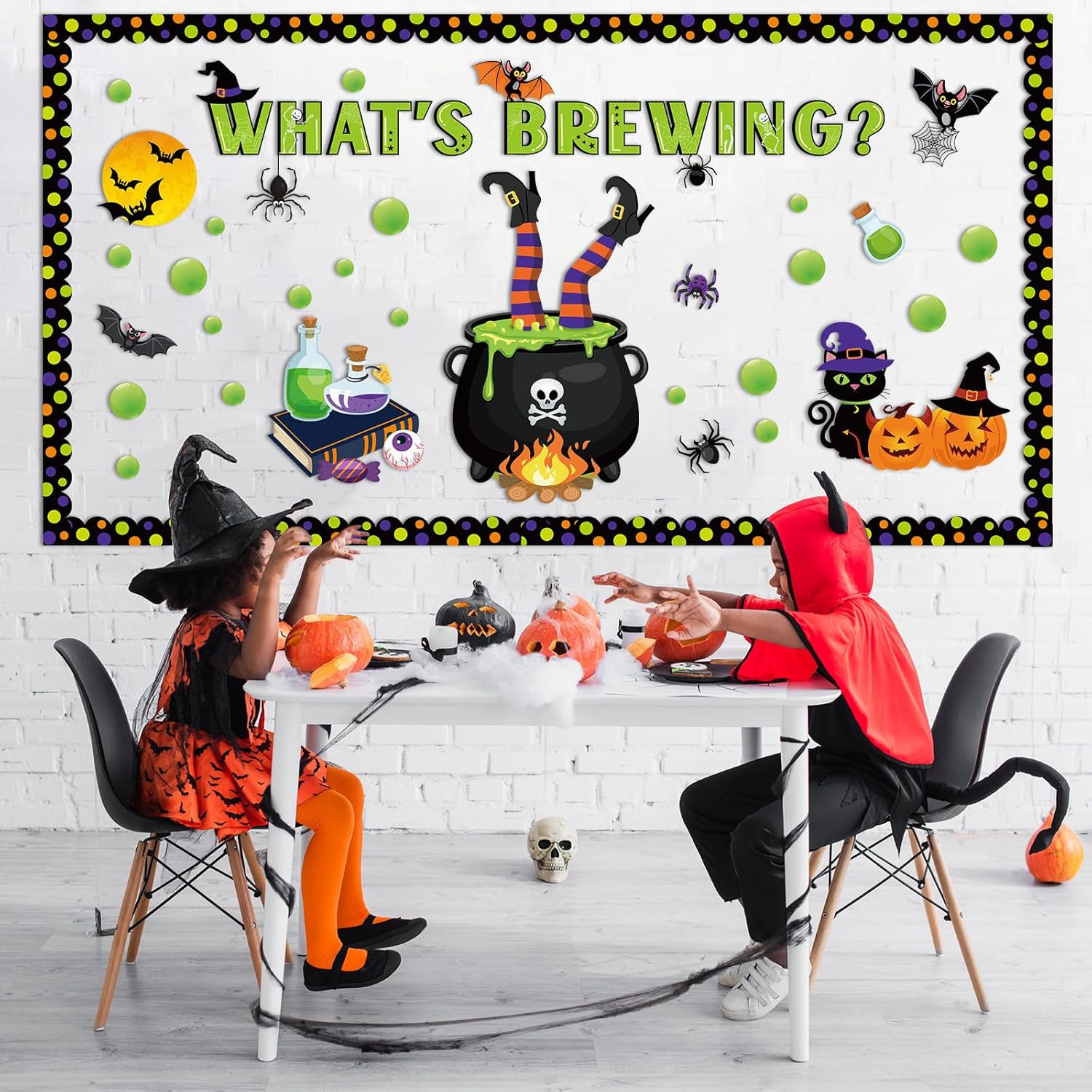 Pasimy Halloween Bulletin Board Decor Set