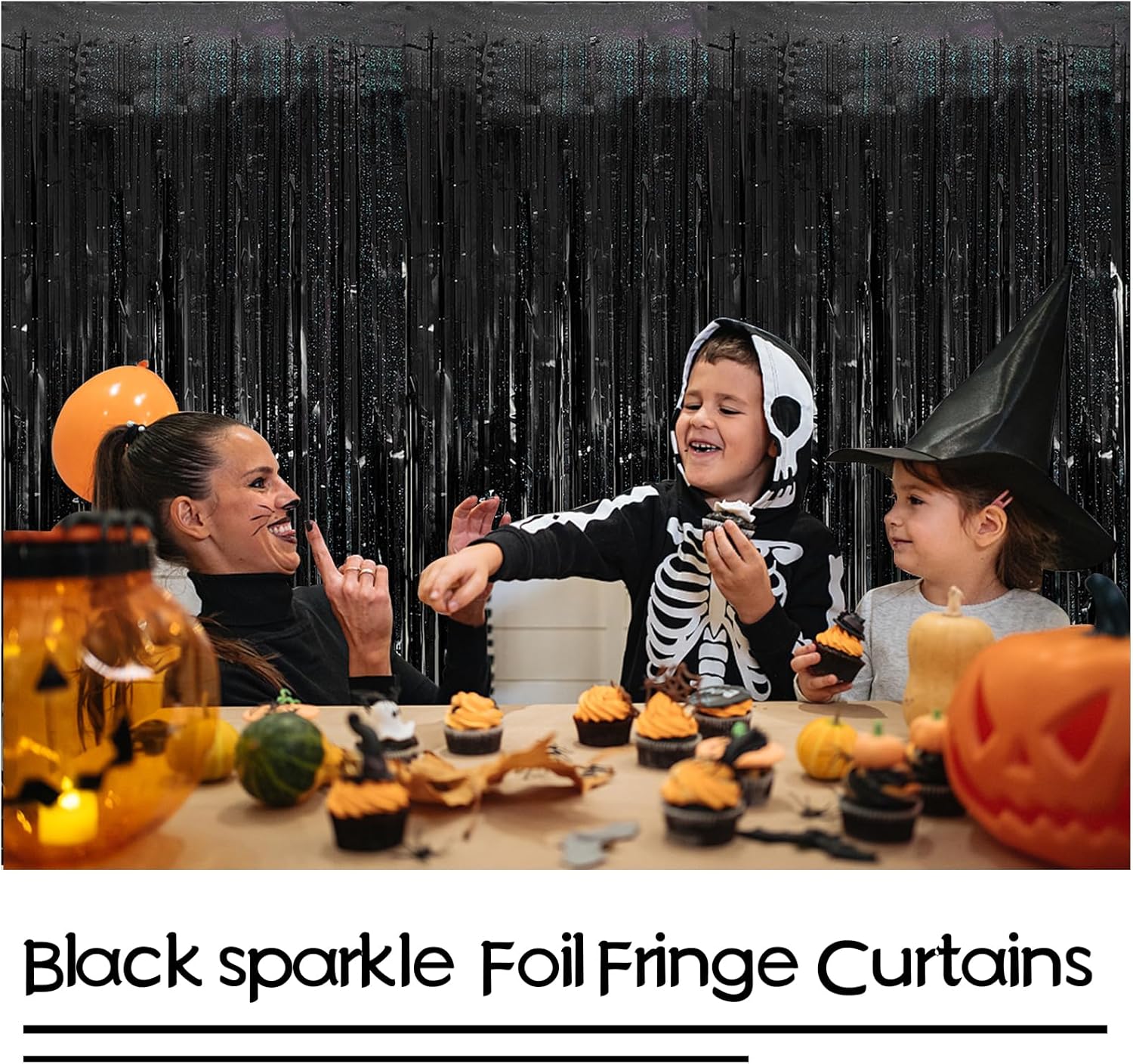 Tinsel Curtain Backdrop 2 Packs Birthday Party Decor