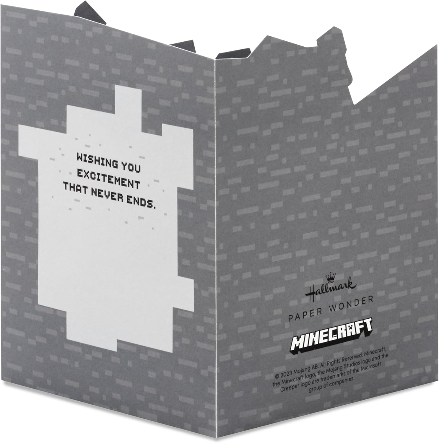 Hallmark Minecraft Pop-Up Card for Kids and Gamers