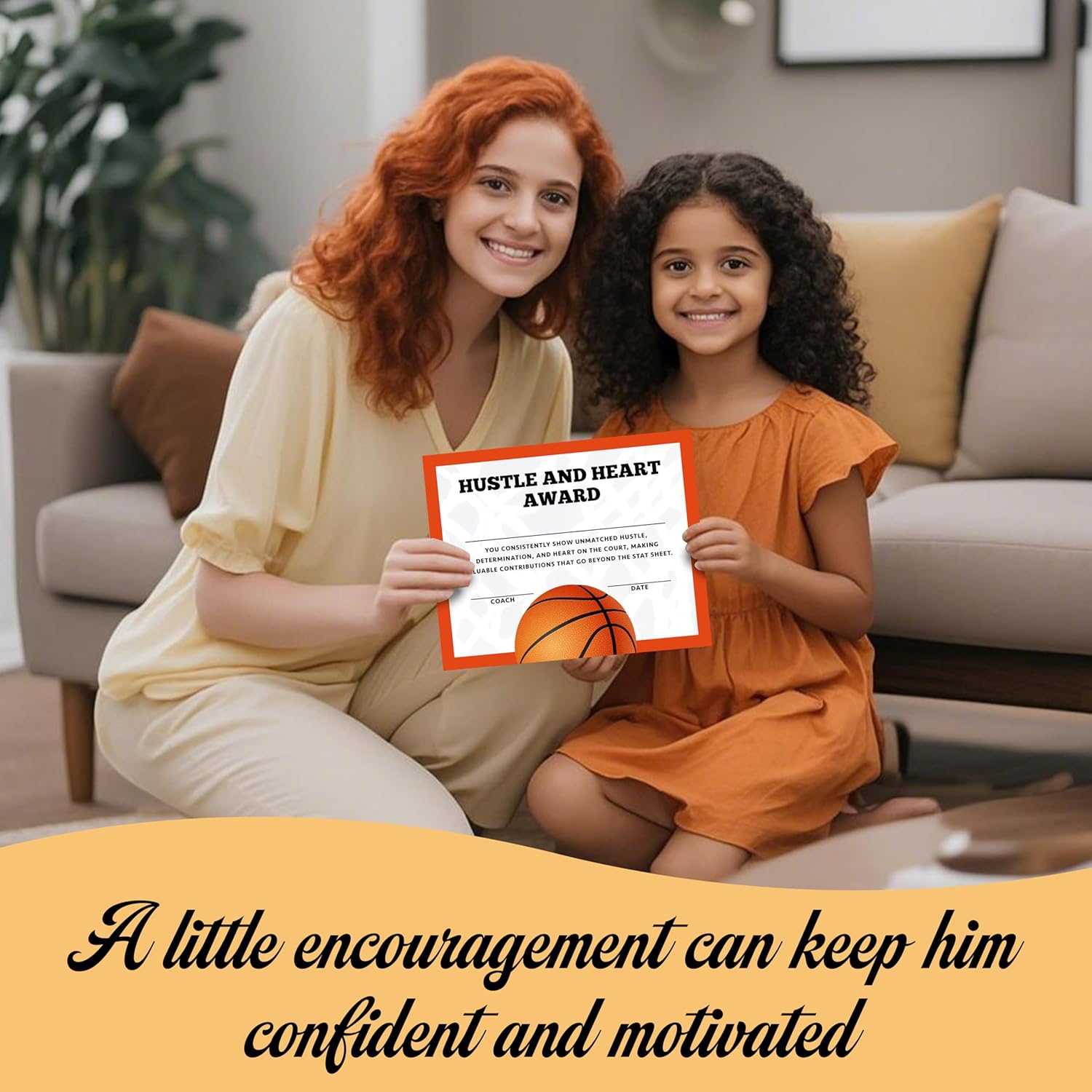 25 Piece Basketball Award Certificates for Ceremonies and Events