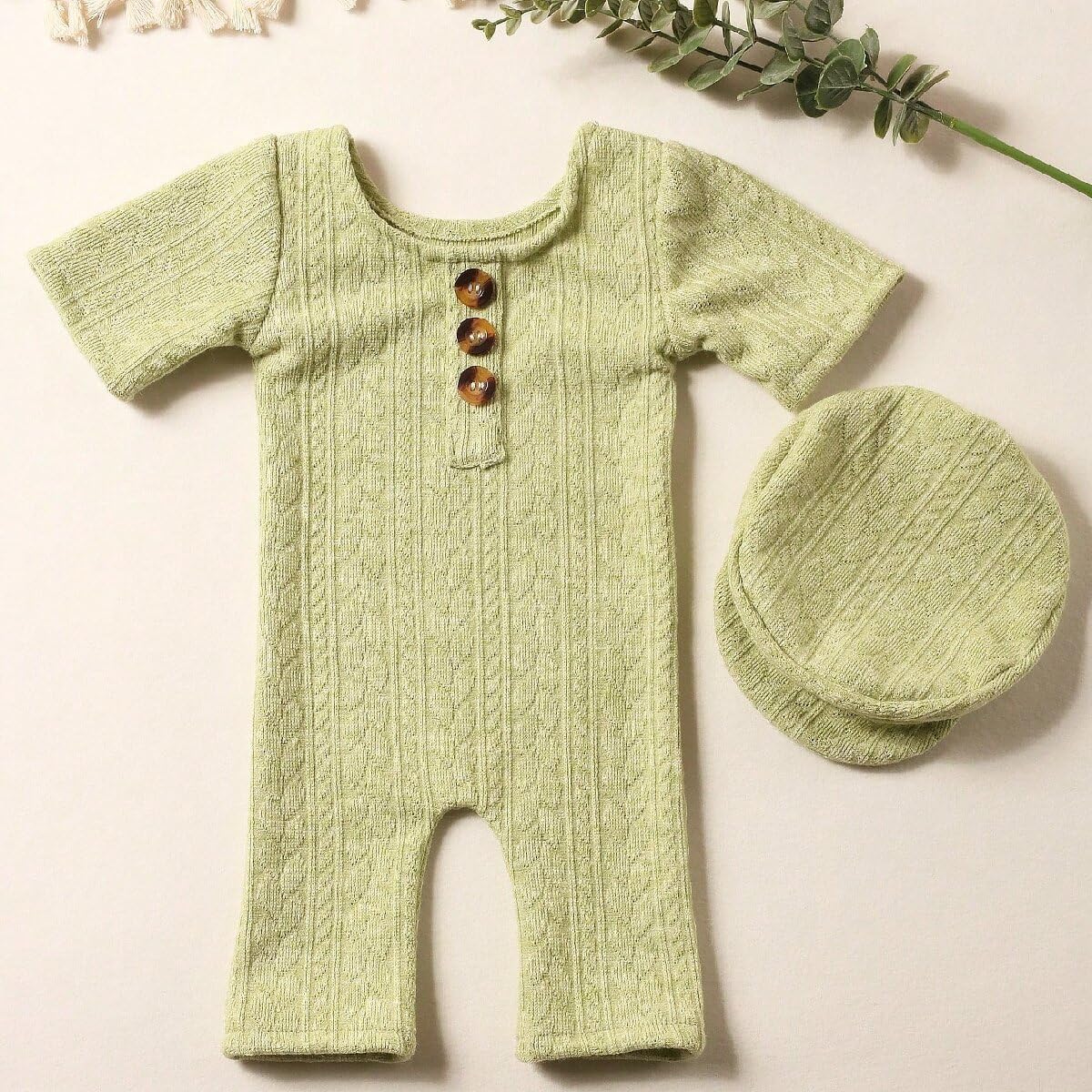 Vomdrok Newborn Baby Boy Photo Shoot Outfit Set