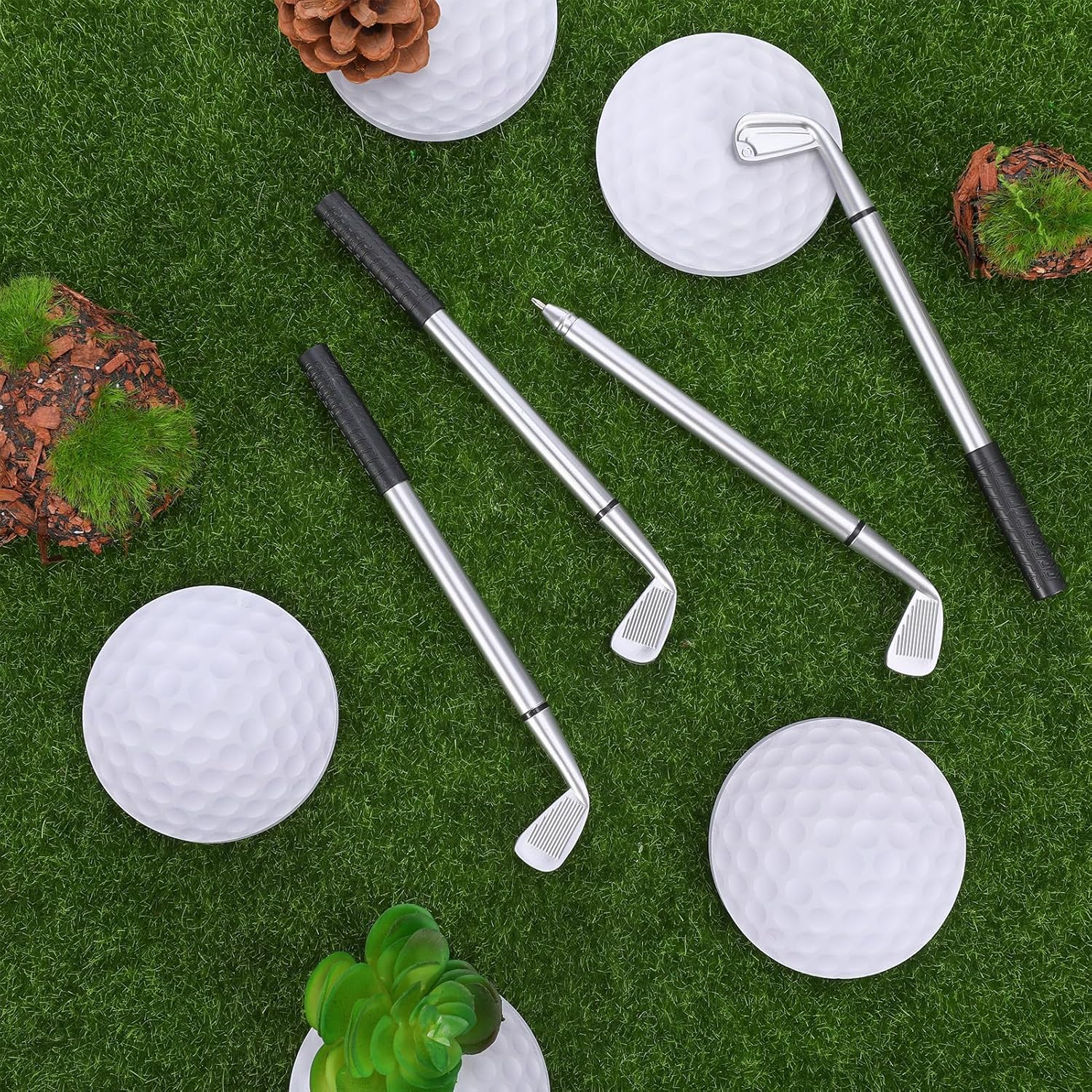 Golf Party Favors Set 48 Pcs Golf Ball Pens and Sticky Notes