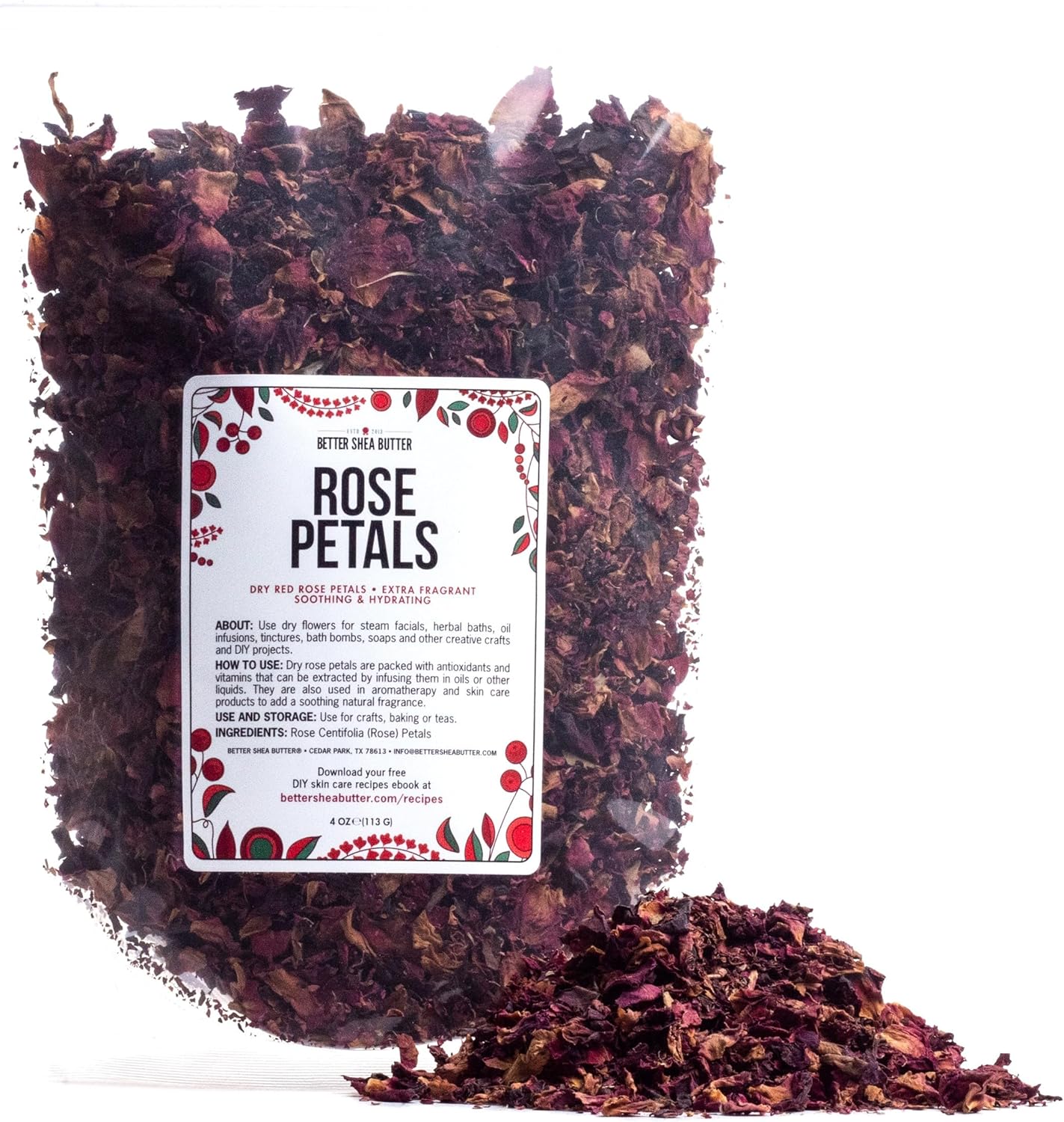 Dried Rose Petals for Cooking Tea and Soap Making