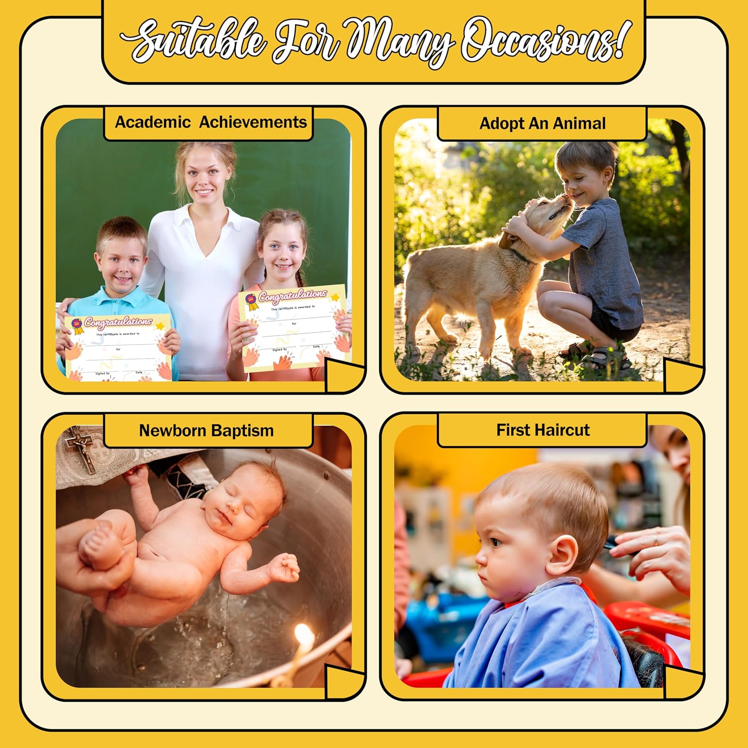 Certificate of Achievement 25 Pack for Kids