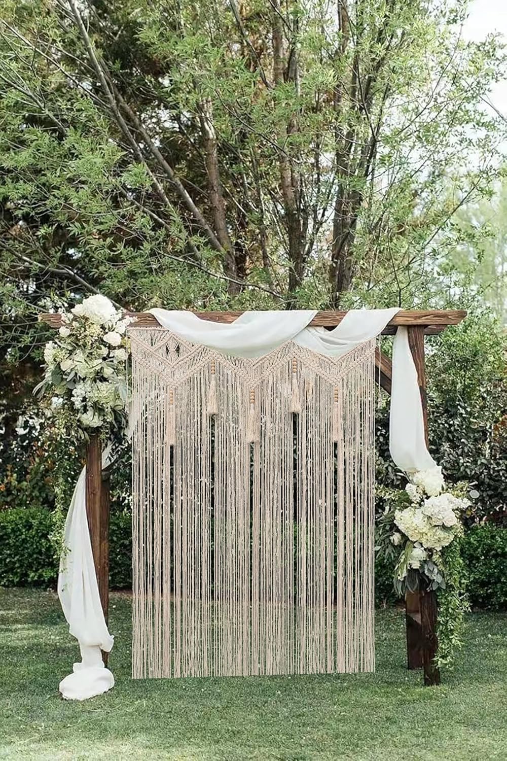 GCOVELIS Boho Macrame Wall Hanging 52x72 Inch Curtain