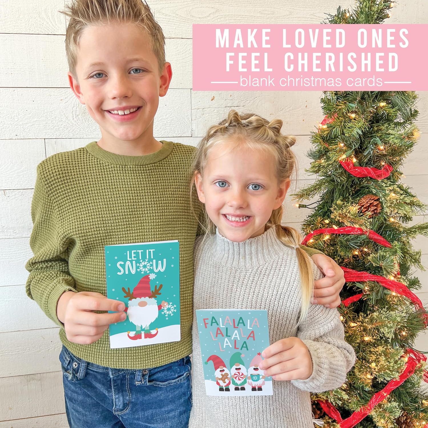 Hadley Designs 24 Gnome Christmas Cards With Envelopes