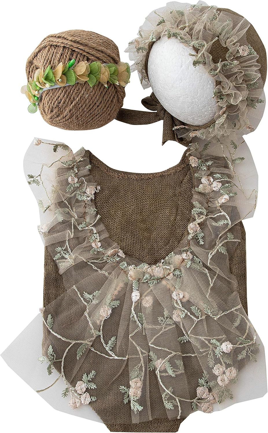 Zeroest Baby Photography Props Lace Hats Outfit Newborn Photo Shoot Infant Costume