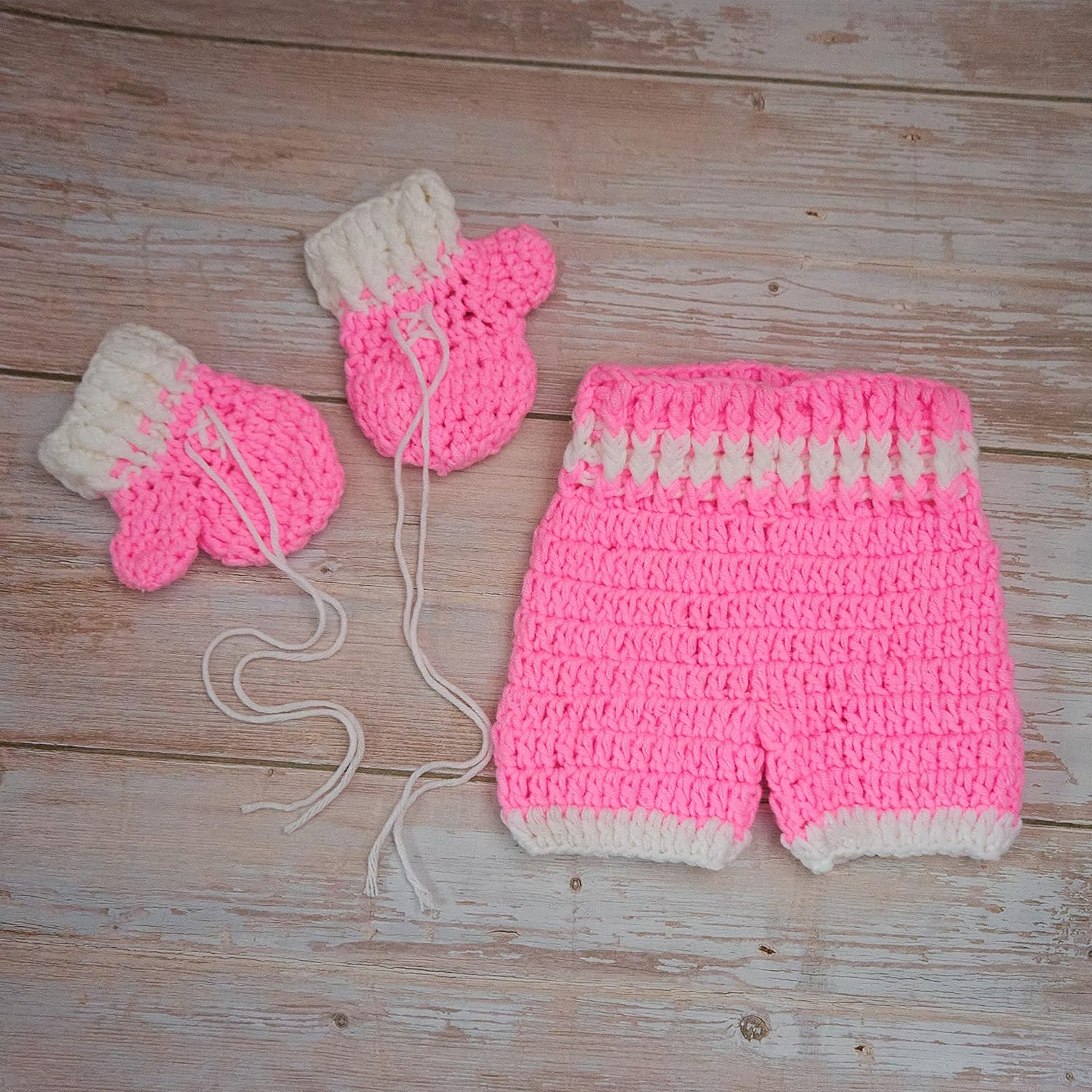 Newborn Baby Boxing Gloves Pants Set for Photoshoot