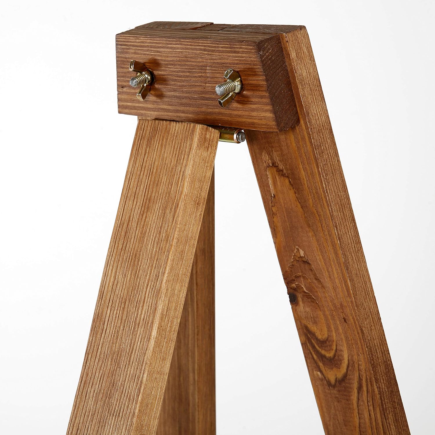 Dark Wood Rustic Art Easel Adjustable Height Stand