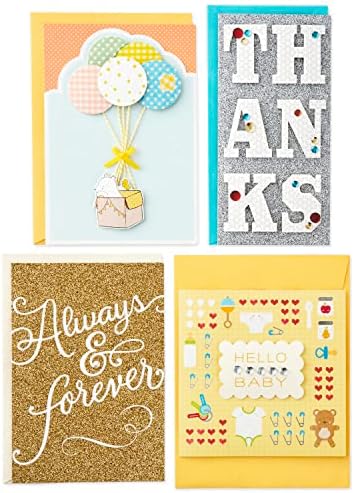 Hallmark Assorted Greeting Cards Set with Organizer Pack of 24
