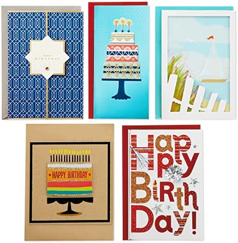 Hallmark Assorted Greeting Cards Set with Organizer Pack of 24