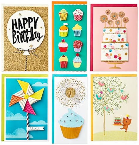 Hallmark Assorted Greeting Cards Set with Organizer Pack of 24